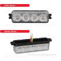 TIR 4 LED Emergency Vehicle Lightheads Strobe Light H4 DC12V - 24V